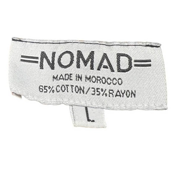 Nomad Made in Morocco Orange and Black Sleeveless Long Cardigan Size L - Picture 4 of 4